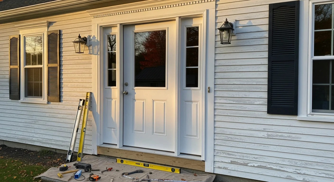 New energy-efficient windows installed in residential home