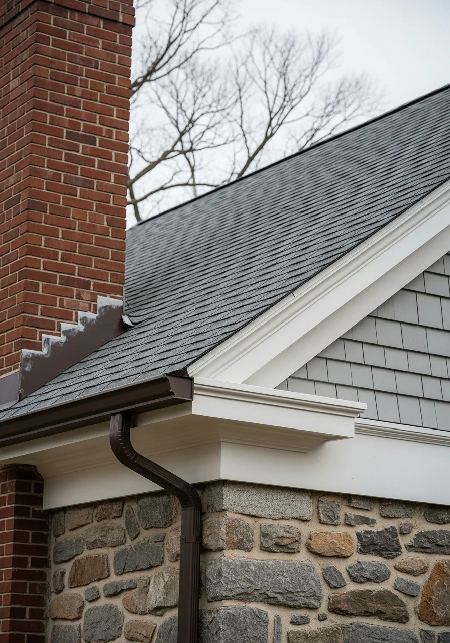 Skilled work detail on home exterior demonstrating quality craftsmanship and attention to local standards.